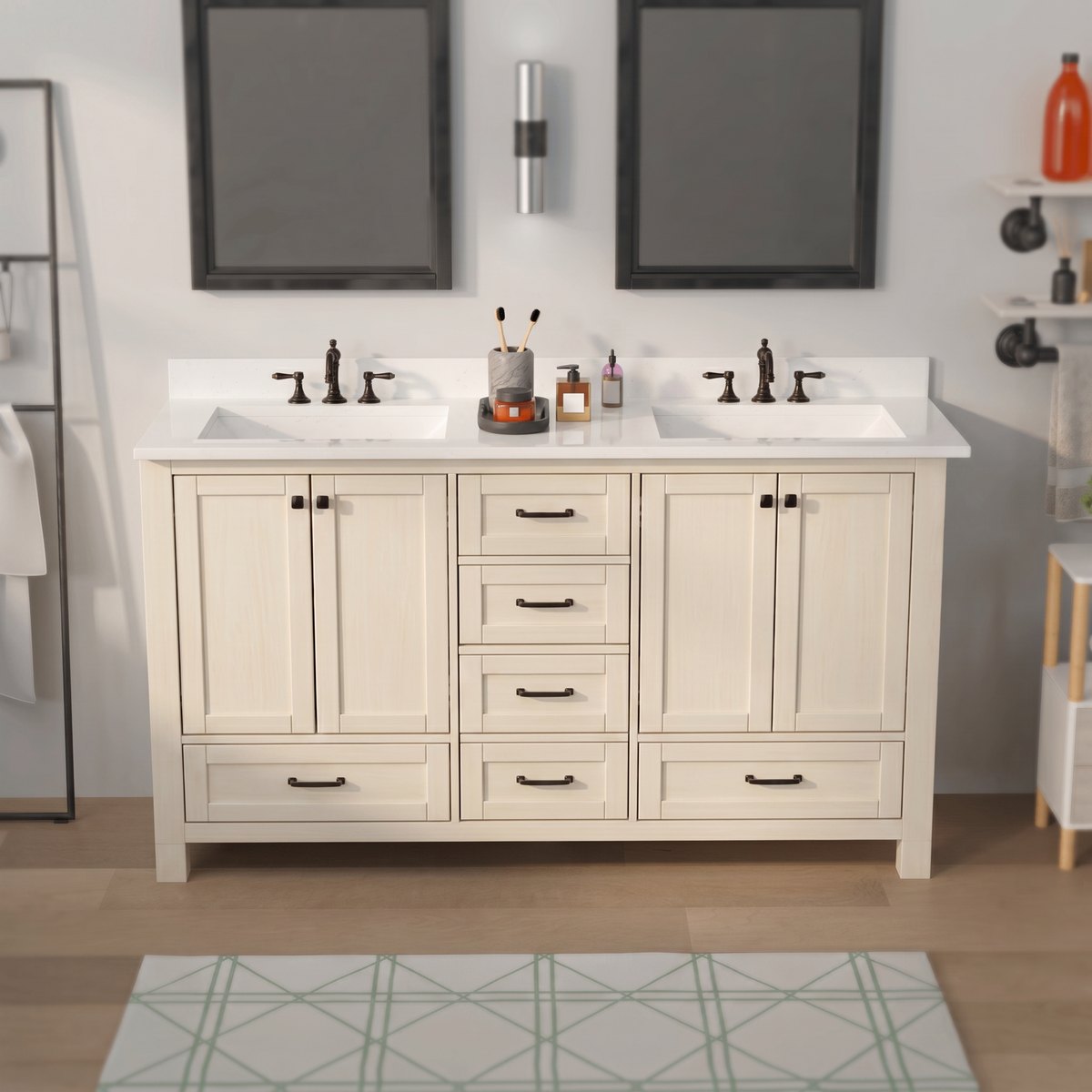 TaliWood bathroom vanity in Pearl